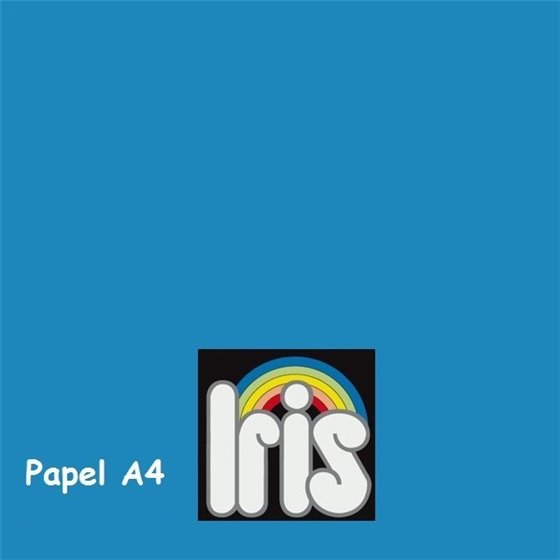 Papel Color IRIS 80 g. Paquete x500 Hojas Color Azul Mar