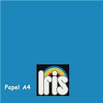 Papel Color IRIS 80 g. Paquete x500 Hojas Color Azul Mar