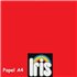 Papel Color IRIS 80 g. Paquete x500 Hojas Color Tomate
