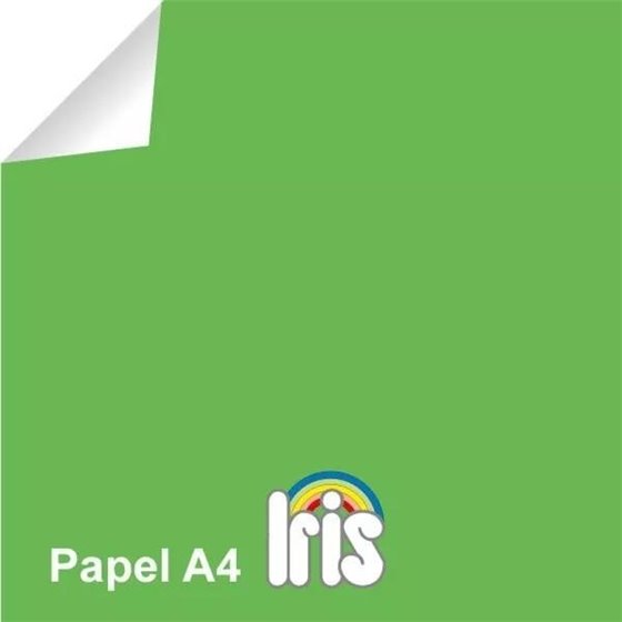 Papel Color IRIS 80 g. Paquete x500 Hojas Color Verde Billar