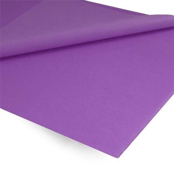Papel Seda ARTES 51 x 76 cm. Mano x25 Hojas Color Lila