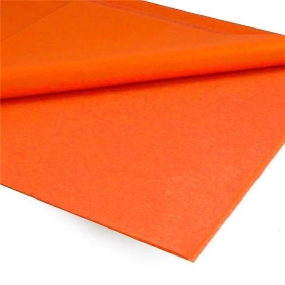 Papel Seda ARTES 51 x 76 cm. Mano x25 Hojas Color Naranja
