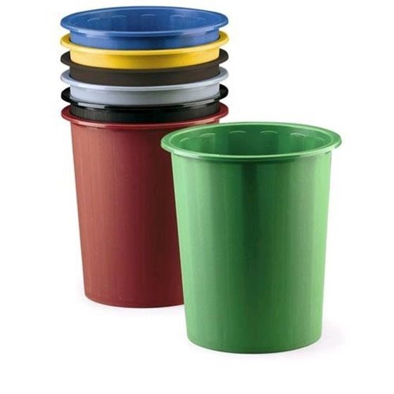 Papelera Plástico FAIBO 14 Litros Color Negro