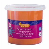 Pintura Dedos JOVI Bote x125 ml. Color Naranja