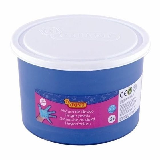 Pintura Dedos JOVI Bote x500 ml. Color Azul
