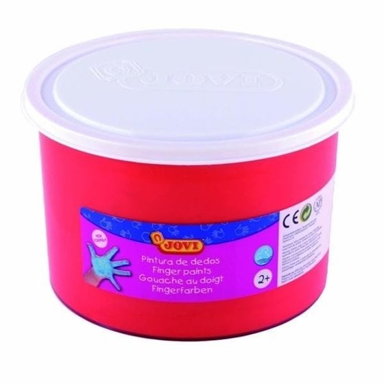 Pintura Dedos JOVI Bote x500 ml. Color Bermellón