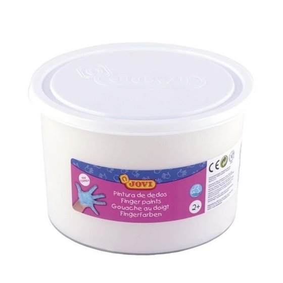 Pintura Dedos JOVI Bote x500 ml. Color Blanco