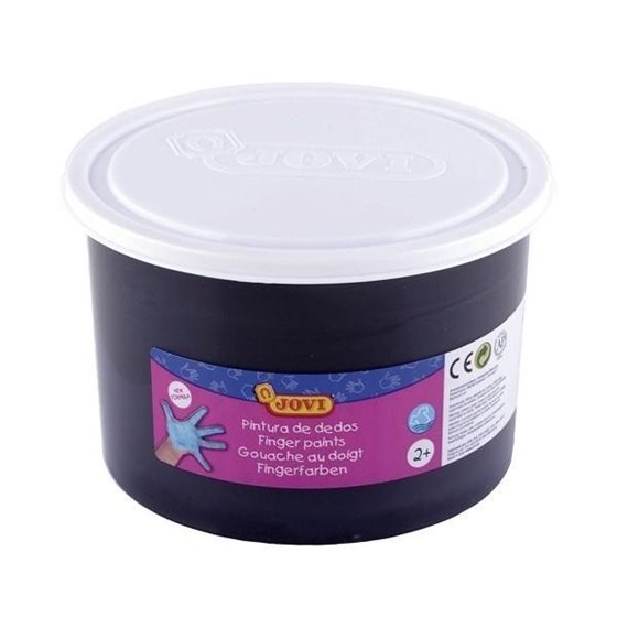Pintura Dedos JOVI Bote x500 ml. Color Negro