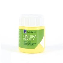 Pintura Para Tela LA PAJARITA 25 ml. Color Amarillo Claro