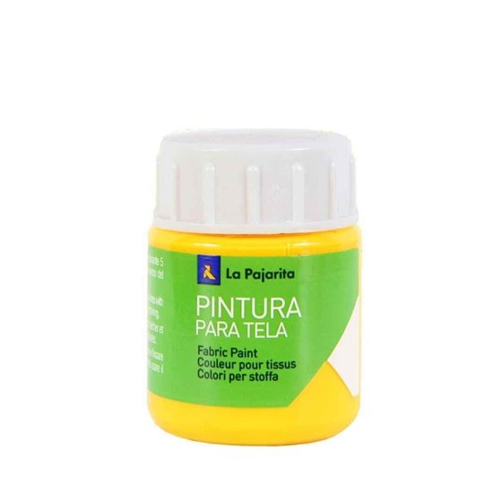 Pintura Para Tela LA PAJARITA 25 ml. Color Amarillo Real