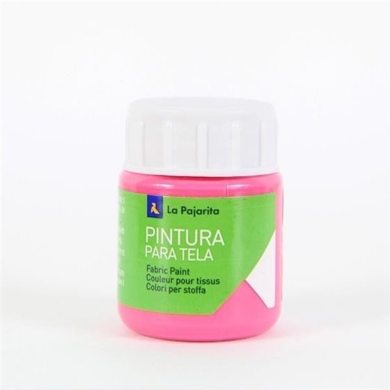 Pintura Para Tela LA PAJARITA 25 ml. Color Magenta