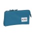 Portatodo Escolar BLACKFIT8 Triple 22 x 12 x 3 cm.