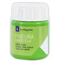Pintura Para Tela LA PAJARITA 25 ml. Color Verde Primavera