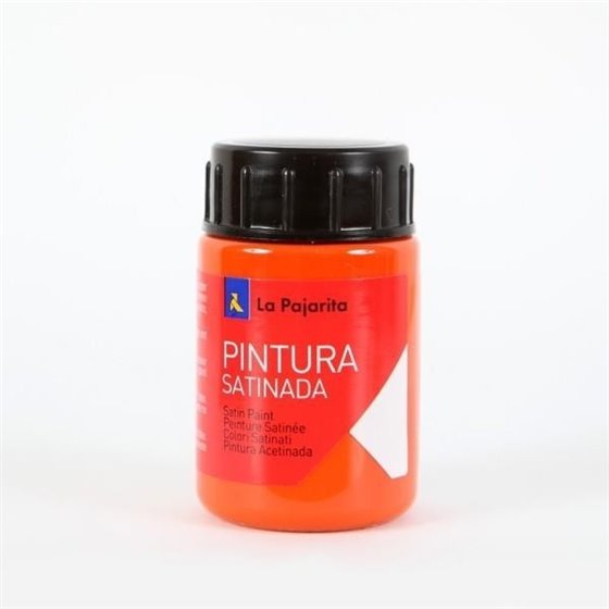 Pintura Satinada LA PAJARITA 35 ml. Color Naranja