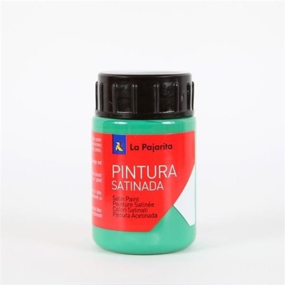 Pintura Satinada LA PAJARITA 35 ml. Color Verde Manigua