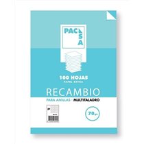 Recambio PACSA Folio 100 Hojas 70 g. 16T Modelo Liso