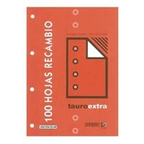 Recambio TAURO Extra 4º 100 Hojas 80 g. 4T Modelo Liso