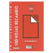 Recambio TAURO Extra Folio 100 Hojas 80 g. 16T Modelo Cuadros 4 mm.