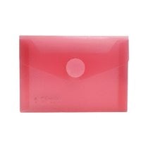 Sobre Portadocumentos Plástico OFFICE BOX A7 Cierre Velcro Color Rojo