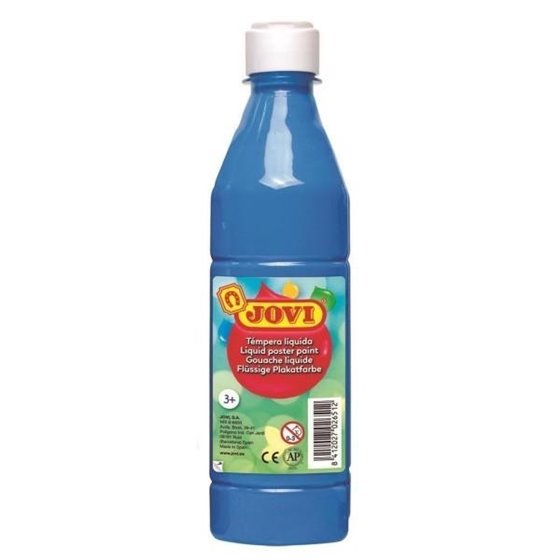 Témpera Liquida JOVI Bote x500 ml. Color Cyan