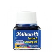 Tinta China 523 PELIKAN 10 ml. Color Azul Ultramar