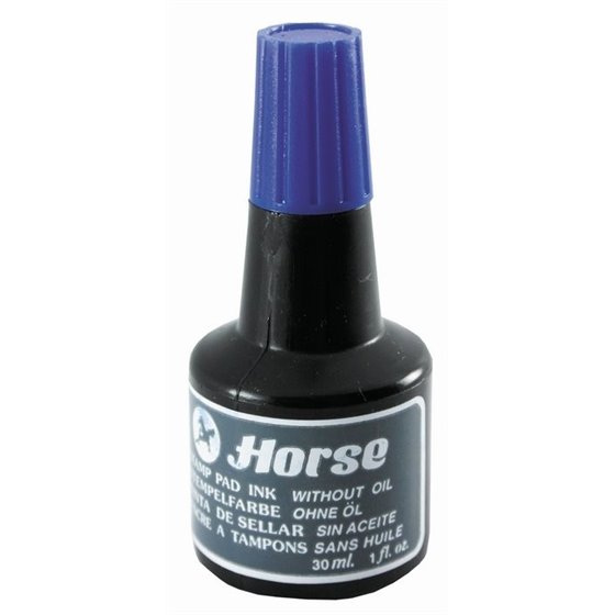 Tinta Para Sellar HORSE 30 ml. Color Azul
