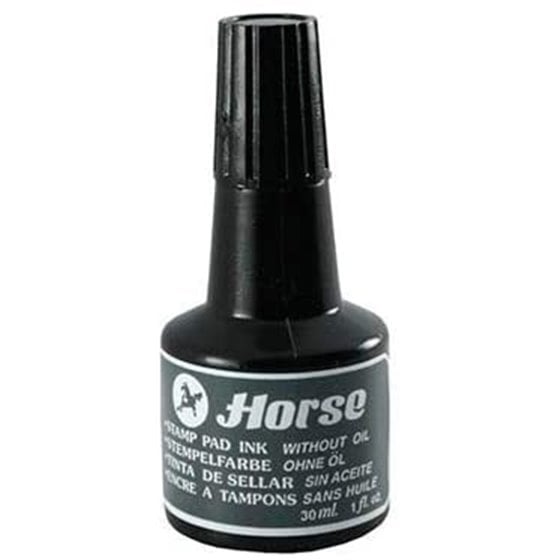 Tinta Para Sellar HORSE 30 ml. Color Negro
