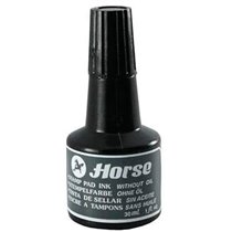 Tinta Para Sellar HORSE 30 ml. Color Negro