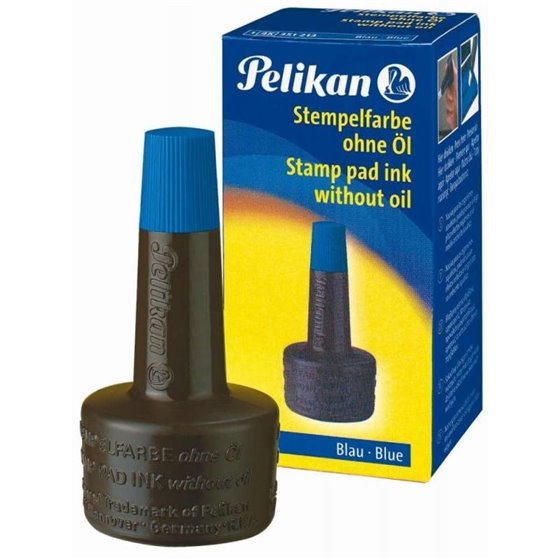 Tinta Para Sellar PELIKAN 4K 28 ml. Color Azul