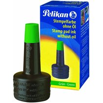 Tinta Para Sellar PELIKAN 4K 28 ml. Color Verde