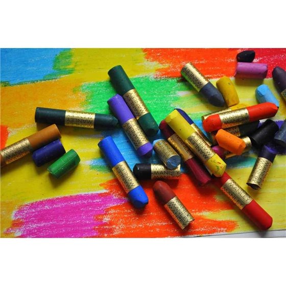 Cera Blanda MANLEY Caja x12 Unicolor Color Violeta Natural