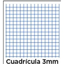 Bloc TAURO Extra 4º 80H 60 g. Tapa Dura Modelo Cuadros 3 mm.