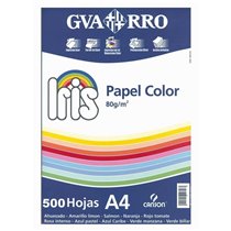Papel Color IRIS 80 g. Paquete x500 Hojas Color Tomate