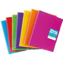 Carpeta Fundas Espiral Gomas GRAFOPLAS Maxiplas Gloss A4 50 Hojas Color Verde