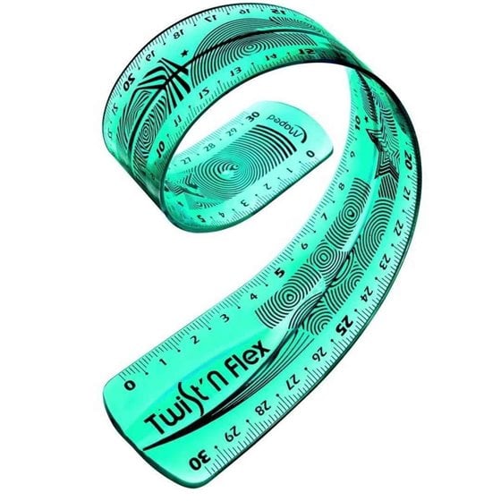 Regla Escolar MAPED Twist'n Flex Tamaño 15 cm.
