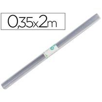 Rollo Plastico Forralibros 0,35X2 Mt Liderpapel