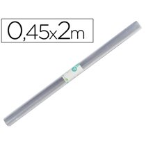 Rollo Plastico Forralibros Liderpapel 0,45X2 Mt 70 Mc