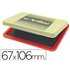 Tampon Artline Ehp-3 Rojo -Base De Plastico -67X106 Mm