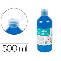 Pintura Dedos Liderpapel Botella De 500 Ml Azul