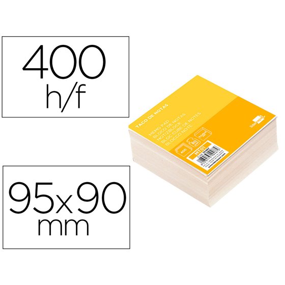 Taco Papel Liderpapel Sin Encolar 95X90X40 Mm Blanco 80 Gr