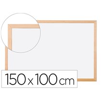 Pizarra Blanca Q-Connect Laminada Marco De Madera 150X100 Cm