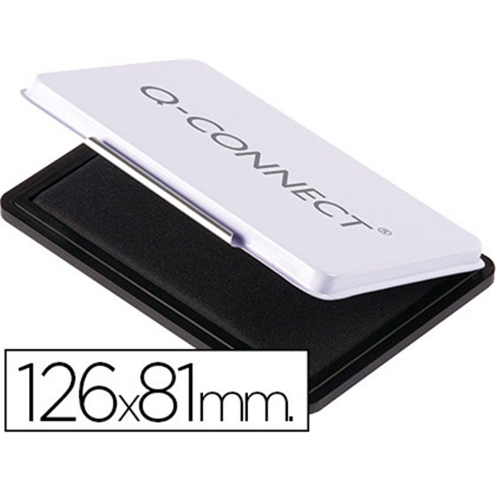 Tampon Q-Connect N�1 126X81 Mm Negro