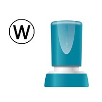 Sello X'Stamper Quix Personalizable Color Negro Redondo Diametro 20 Mm Q-34