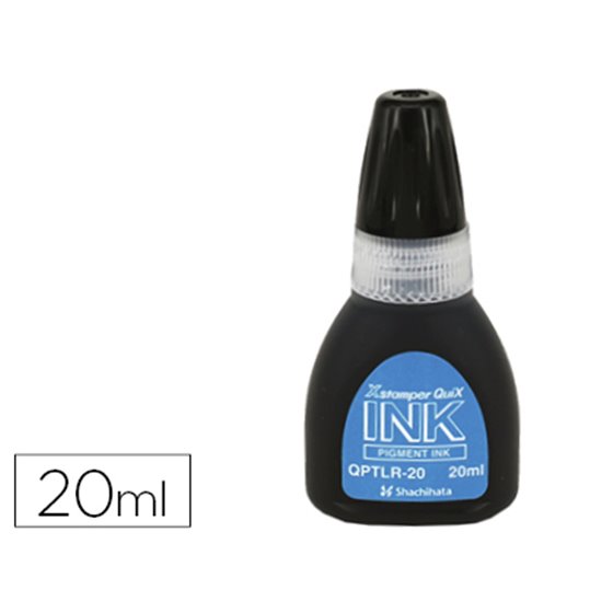 Tinta X'Stamper Quix Para Sellos Negra Bote De 20 Ml