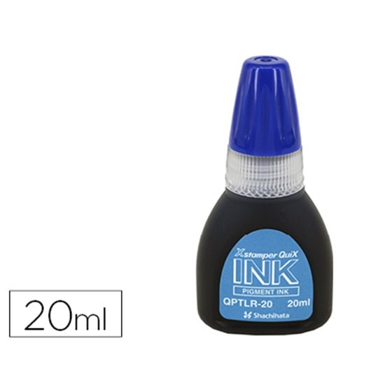 Tinta X'Stamper Quix Para Sellos Azul Bote De 20 Ml