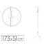Perchero Metalico Q-Connect Blanco 8 Colgadores 173X51 Cm