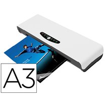 Plastificadora Q-Connect Din A3 Alto Rendimiento Frio/ Caliente Cuatro Rodillos Hasta 250 Mc