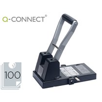 Taladrador Q-Connect Kf18766 Negro 2 Taladros Abertura 10 Mm Capacidad 100 Hojas