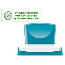 Sello X'Stamper Quix Personalizable Color Verde Medidas 22X69 Mm Q-18
