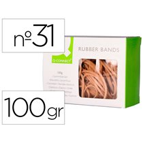 Gomillas Elasticas Q-Connect 100 Gr 60X3 Mm Numero 31